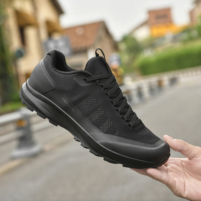 Office Men's Sports Leather Shoes High-end Sense Comfortable Lightweight Trendy Outdoor sneaker Trendy Mesh Business Shoes