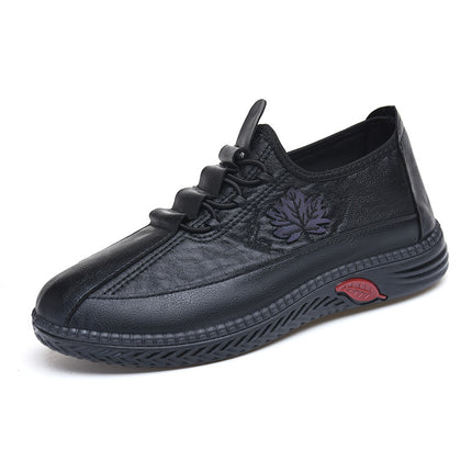 Mom's Shoes 2025 Autumn New Women's Shoes Tiktok Live Streaming Hot-Selling Polyurethane Middle-Aged and Elderly Casual Shoes for Women