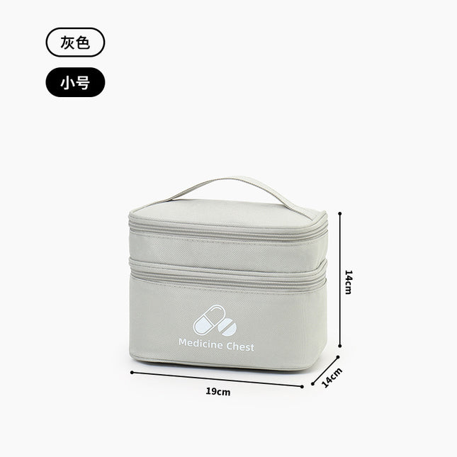 Double-layer Medical Bag Travel Portable First Aid Bag Household Medical Supplies Storage Box Epidemic Prevention Medicine Storage Bag