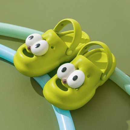 Summer explosion three-dimensional creative cute eyes dog sandals non-slip wear-resistant EVA home outdoor two-wear sandals