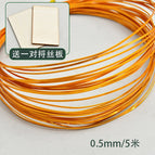 Gold wire 0.5mm/ 5m (comes with a pair of wire plates)