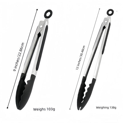 Cross-Border Silicone Clips, High Temperature Resistant Kitchen Anti-Scalding Barbecue Barbecue Clips, Food Clips, Household Stainless Steel Steak Clips