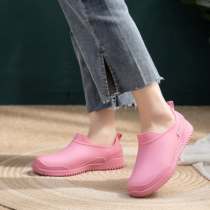 Rain Boots for Women 2025 Low-Cut Fashionable Outer Wear Non-Slip High-Looking Cute Korean Style Rubber Shoes Waterproof Rain Boots Water Shoes