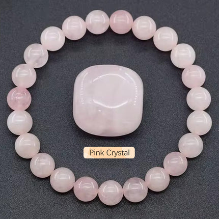 SHINE/TK Cross-border Best Selling 8mm Apatite Sun Stone Beaded Bracelet Handmade Agate Crystal Original Stone Bracelet