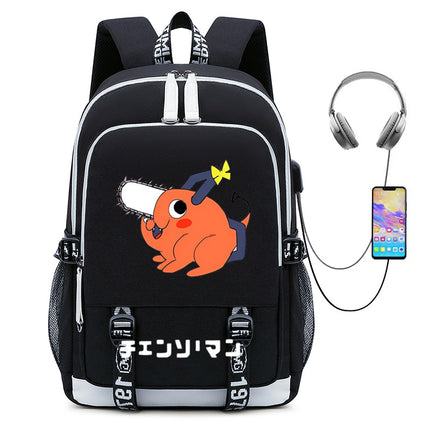 Anime Chainsaw Man Chainsaw Man peripheral schoolbag student male travel bag chain saw Man computer backpack