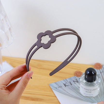Girls' toothed non-slip matte headband summer simple broken hair artifact girls' headdress non-tightening student headband