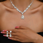 907 silver white two-piece set