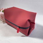 21*13*11CM / Large pleated toiletry bag (red)