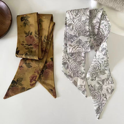 New Chinese Ink Bamboo Scarf Antique Hair Belt Hanfu Accessories Long Hair Accessories Elegant Smart Tied Ponytail Ribbon