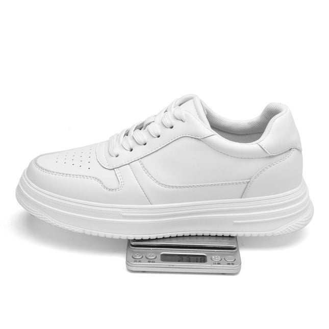 Breathable invisible inner height 8CM men's shoes spring soft-soled board shoes men's casual youth lightweight breathable height 6CM