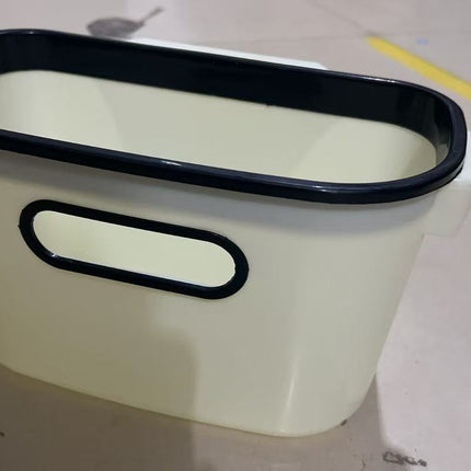 Kitchen Wall Hanging Trash Can small size Household Cabinet Door Hanging Trash Can Toilet Plastic Waste Paper Basket Wholesale