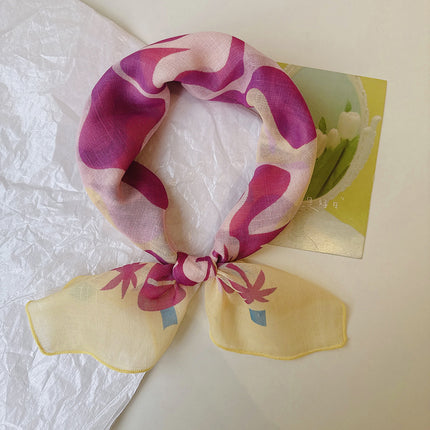 Printed Square Scarf / Foulard Carré Imprimé