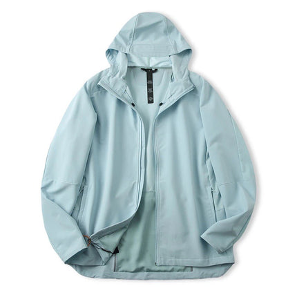 Autumn Men's Sports Breathable Jacket Back Mesh Structure Comfortable Moisture Permeable Self-storage Loose Casual Jacket