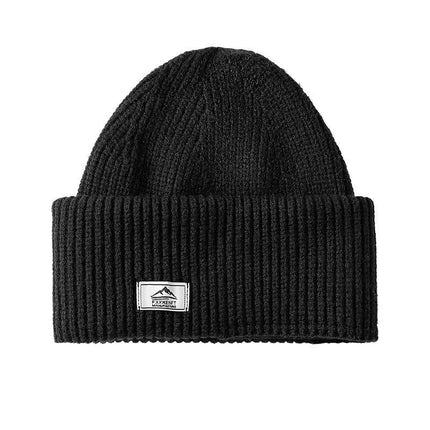Winter Men's Knitted Ear Protection Windproof Woolen Cold-Proof Hood Mask Warm Cold Hat Dual-Purpose Hat Warm