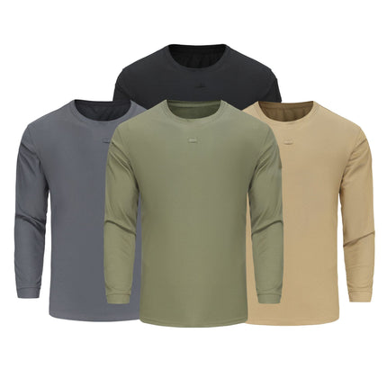 Special Forces Tactical T-shirt Long-sleeved Army Fan T-shirt Round Neck Loose Elastic Spring and Autumn T-shirt Training Quick-drying Long-sleeved Men