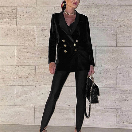 Cross-border European and American Foreign Trade 2025 New Tight Pants High Waist Black Stretch Leggings Women's Slim-fit Pants Trousers