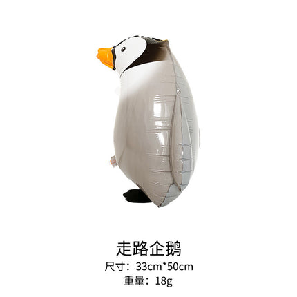 Walking animal balloon online celebrity cartoon walking pig balloon night market stall push aluminum film balloon wholesale