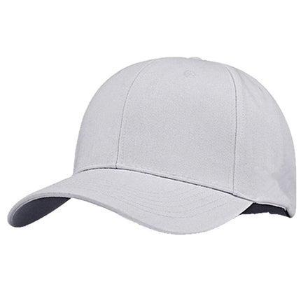 Large Head Circumference Large Size Hat Unisex Korean Style Hard Top Solid Color Baseball Cap All Seasons Men's Duckbill Cap in Stock