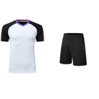 Light gray single top + black shorts / S