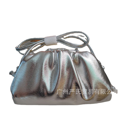 2022 New Cloud Bag Cross-border Women's Bag Pleated Dumpling Bag Autumn and Winter Fashion Shoulder Crossbody Bag Handbag Women's Bag