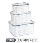 Small + medium + large + drain basket (gray)