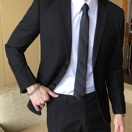 Korean Style Suit suit Men's Light Business Professional Dress Small Suit Men's Wedding Groom Work Jacket