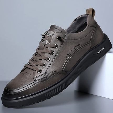 Wholesale Fashion Casual New Men's Board Shoes Trendy Casual Shoes Genuine Leather Youth Korean Men's Shoes Men's Sneakers