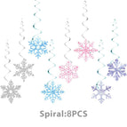 Ice and snow castle hanging spin-8pcs