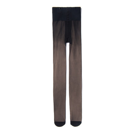 Button-Style Double-Layer Bare-Leg Effect Detachable Spring and Autumn Stockings, Thickened Nude-Feel Leggings, Fleece-Lined Thick Pantyhose