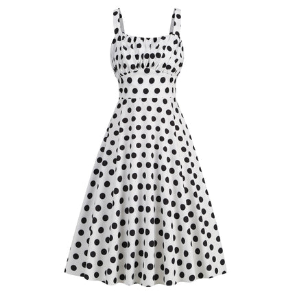 Cross-border Supply Foreign Trade Women's Retro Hepburn Style Sling Neck Dual-purpose Skinny dress Performance Suit