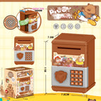 Cartoon piggy bank - capy brown / 7.9*8*11.5cm