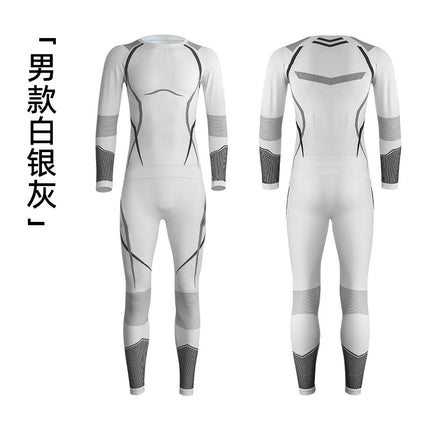 2025 Autumn and Winter Quick-Drying Ski Clothing for Men and Women, Sports Tight-Fitting Moisture-Wicking and Warm Mountain Climbing Hiking Compression Clothing Suit