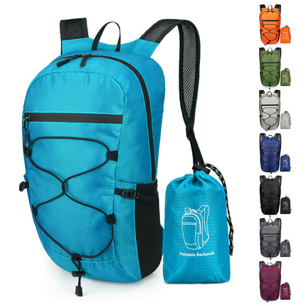 Cross-Border Outdoor Folding Backpack Waterproof Mountaineering Bag Backpack Folding Bag Outdoor Large Capacity Travel Backpack