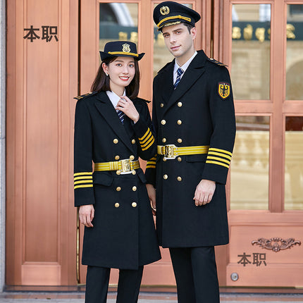 Temperament coat work clothes long sleeve security coat men and women winter work clothes coat shape Guangdong women's clothing factory shop