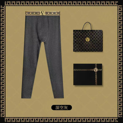 Black gold belt men's thermal underwear suit autumn and winter bottoming autumn pants autumn clothing fever