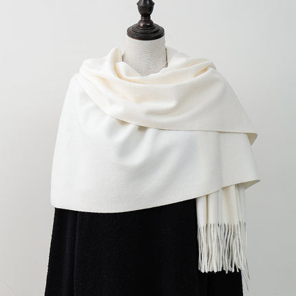 Wool Scarf Korean Style Double-Sided Scarf for Women Autumn and Winter Warm Men's Shawl Versatile Cashmere Scarf Wholesale
