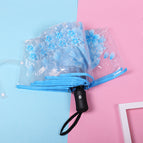 [fully automatic folding transparent cherry blossom] blue