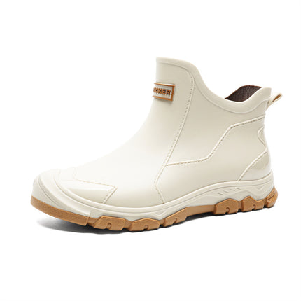 Cross-Border Rain Boots Men's New Short Rain Boots Outer Wear Trendy Casual Kitchen Non-Slip Fishing Shoes Rubber Shoes Waterproof and Wear-Resistant