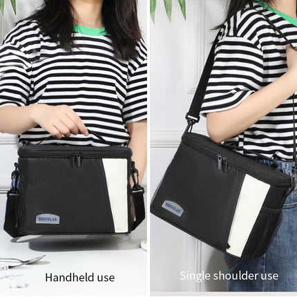 Large-Capacity Ice Pack, Leak-Proof Lunch Box Bag, Portable Fresh-Keeping Bag, Cross-Body Insulated Bag, Travel Essential Lunch Box