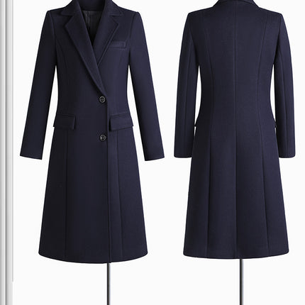 Sales Department work clothes coat female winter professional woolen coat bank jewelry store hotel front desk work clothes formal wear