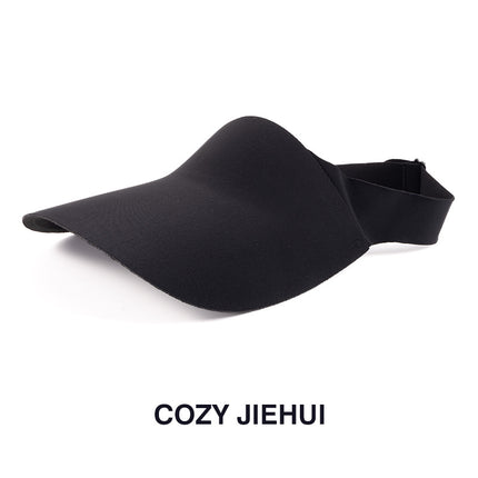 Traceless Sunscreen Hat Women's Foldable Empty Top Hat Summer Anti-UV Big Brim Sun Hat Student Sun Hat