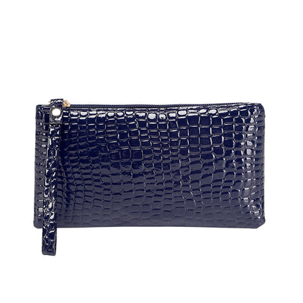 New PVC Women's Coin Purse Crocodile Clutch Bag Creative Gift Long Fashion Mobile Phone Bag Wholesale One Piece