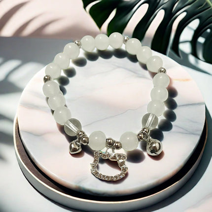 New Chinese-Style Ancient Beaded Elastic String Bracelet, Sweet Girl's Glass Bracelet, Night Market Stall, Cross-Border Live Broadcast Jewelry