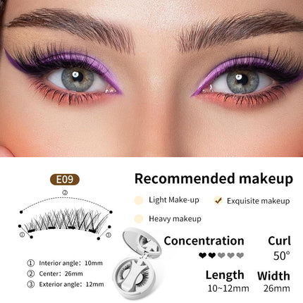 [Amazon Hot Selling Magnetic Eyelash Style] One-piece Storage Box European and American Natural Thick Portable Glue-free Eyelash