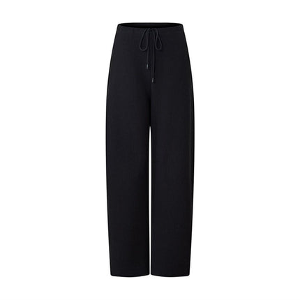 Niche alrig * t Design Narrow Waist Arc Banana Pants Women's Lazy Style Leisure Loose Drawstring Thickened Wei Pants