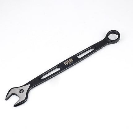 [Industrial dual-purpose wrench] Chrome vanadium steel forged handle hollow black quick wrench extended open-end wrench