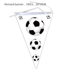 Pennant 10pcs-white football