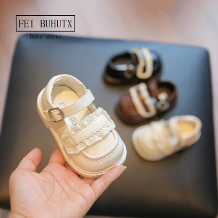Baby Girl Spring Shoes Breathable Small Leather Shoes 2-Year-Old Princess Shoes Girls Shoes Soft Sole Toddler Shoes Baby Shoes 3