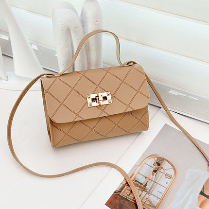 Compact Wholesale Korean Style Bags, Light Luxury Embossed Niche Material Small Square Bags, Crossbody Bags, Women's Fashion Pu Versatile Bags
