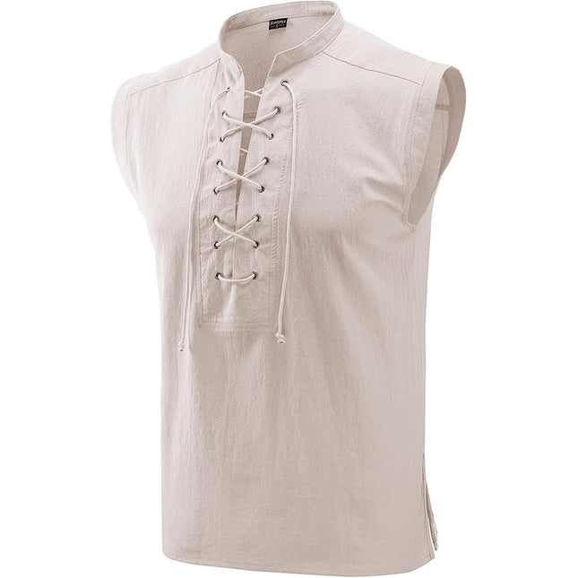 2025 Amazon Wish New Men's Clothing Medieval Clothing Retro Men's Short Vest Halloween Costume